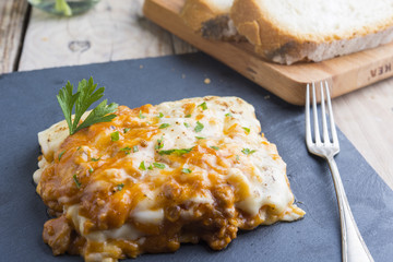 Lasagna with beef