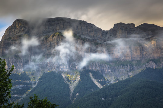 Beautiful landscape of famous Ordesa National Park, Pyrenees, Spain