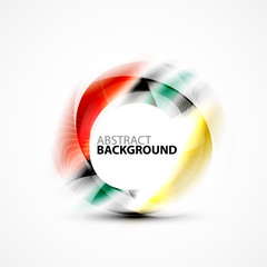 Colorful abstract circle banner