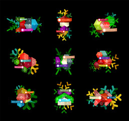 Sale Christmas tags and stickers