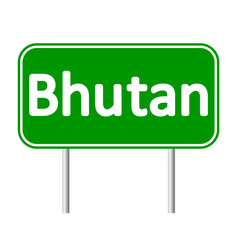 Bhutan road sign.