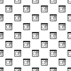 Rouge and brush pattern. Simple illustration of rouge and brush vector pattern for web