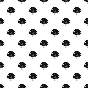 Pear tree pattern. Simple illustration of pear tree vector pattern for web