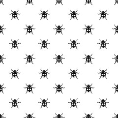 Ladybug pattern. Simple illustration of ladybug vector pattern for web