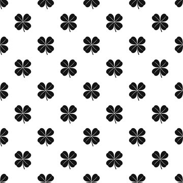 Four leaf clover leaf pattern. Simple illustration of four leaf clover leaf vector pattern for web