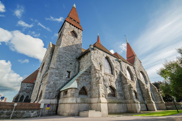Fototapeta premium Famous landmark Tampere Cathedral, Finland.