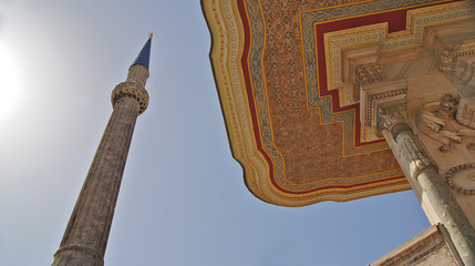 Naklejka premium Fountain of Ahmet III in Istanbul, Turkey 