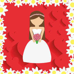 wedding marriage love icon vector illustration graphic design