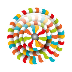 Fototapeta premium lollipop candy sweet isolated icon vector illustration design