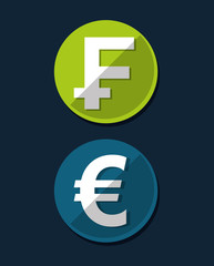 money symbol currency icon vector illustration graphic design