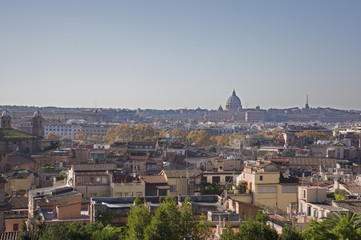 Fototapeta na wymiar Panorama, Villa Borghese, Roma, Italy