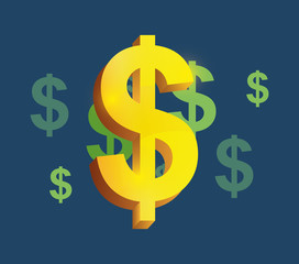 Fototapeta premium money saving and investment icon vector illustration graphic design