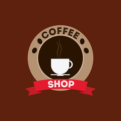Coffee delicious drink icon vector illustration graphic design