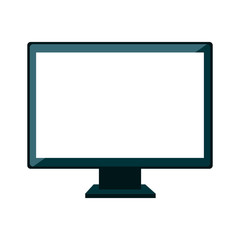 monitor desktop computer icon vector illustration design