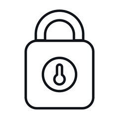 safe padlock security isolated icon vector illustration design