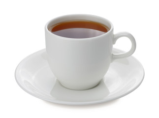 cup of tea isolated on white background