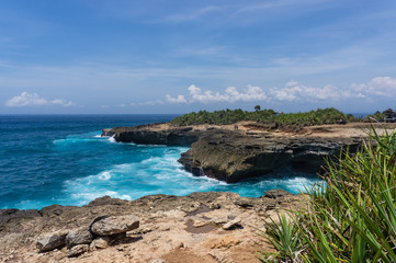 Devil's tear, Nusa Lembongan, Bali, Indonésie