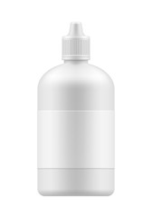 Vector blank bottle with cap.