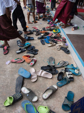 Many Slippers Kathin Ceremony