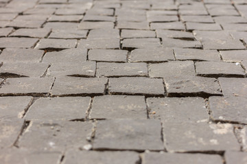 Floor tiles in urban city