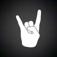 Rock hand icon