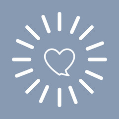 Chat bubble social media icon vector illustration graphic design