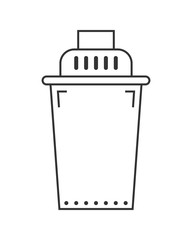 Replaceable water filter. Flat icon. Cleaning equipment