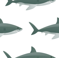 Shark seamless vector image