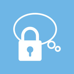 Chat bubble social media icon vector illustration graphic design