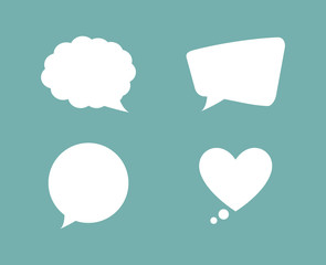 Chat bubble social media icon vector illustration graphic design