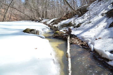 Frozen river