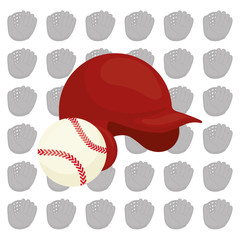 baseball sport hat icon vector illustration graphic design