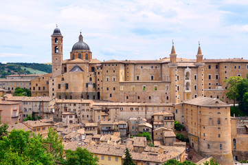 Fototapeta na wymiar Ducal Palace in Urbino,Italy