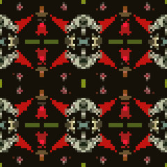 seamless tileable pixel texture pattern