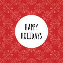 Pattern with snowflakes. Greeting card. Vector background.