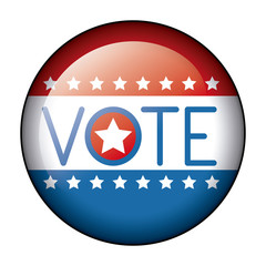 Seal stamp icon. Vote president election government  and campaign theme. Isolated design. Vector illustration