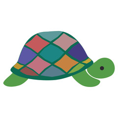 カラフルなカメ