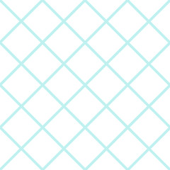 Mint Blue Green Grid White Christmas Chess Board Diamond Background Vector Illustration.