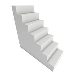 3D Blank Stairs