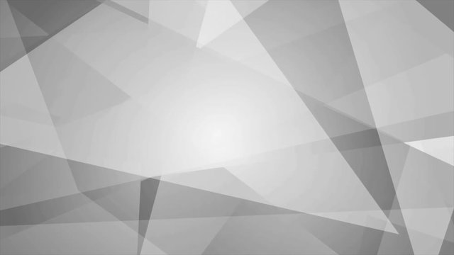 Grey abstract tech geometric motion background. Video animation Ultra HD 4K 3840x2160