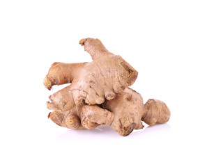 fresh ginger isolated on white background