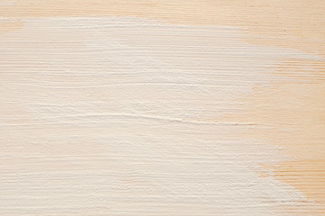 White paint layer on wood wall