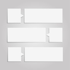 Paper Banner. Design Vector. Mockup. Rectangle.