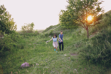 couple on nature