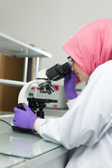 science, chemistry, technology, biology and people concept - clo