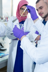 two people working in the laboratory