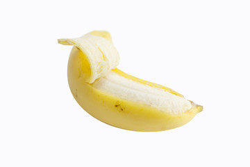 banana on white background