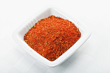 Red spice mixture for fish courses