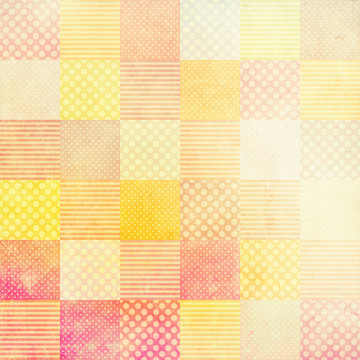 grunge background with patchwork pattern