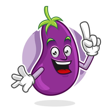 Got an idea eggplant mascot, eggplant character, eggplant cartoon